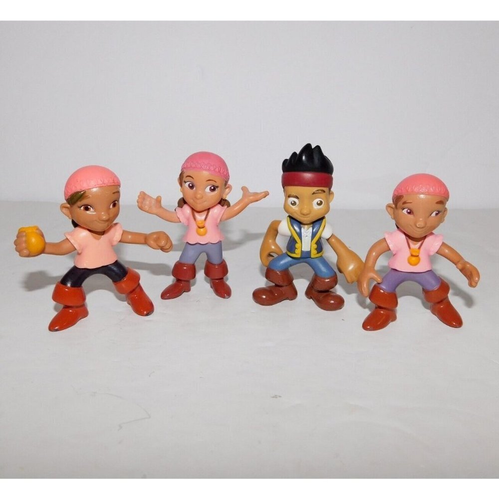 Jake & the Neverland Pirates LOT of 4 Figures IZZY 3.75" Mattel Fisher Price
